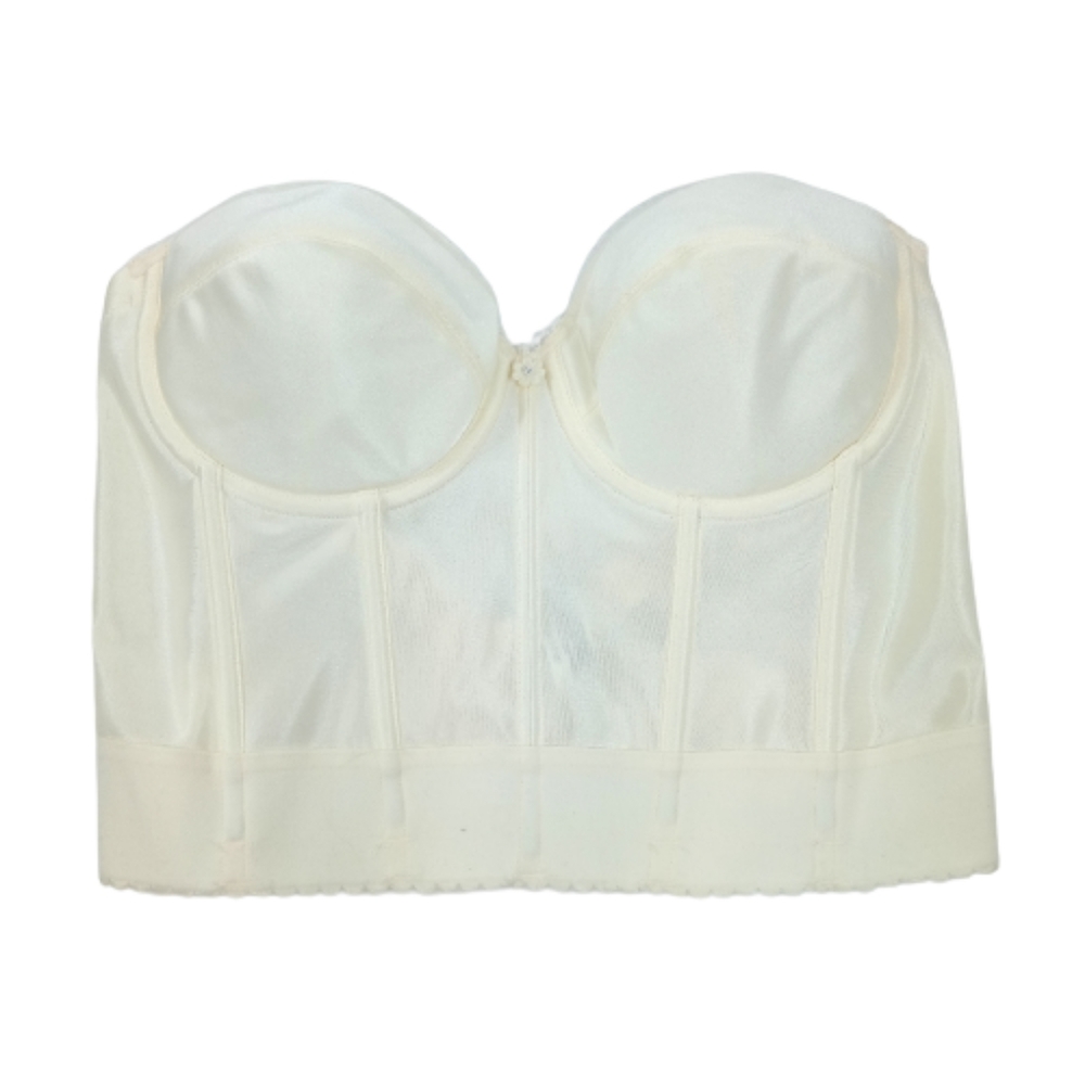 40B Dominique Noemi Bridal Strapless Bra Lowback Longline Underwire Corset Bra
